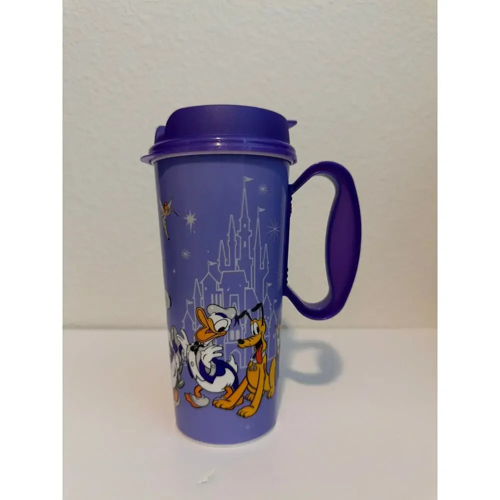 Walt Disney World 100 Years of Wonder Resort Refillable Tumbler Cup Mug Purple